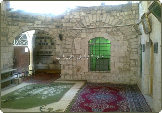 الفناء الخارجي لزاوية الشيخ علوان .