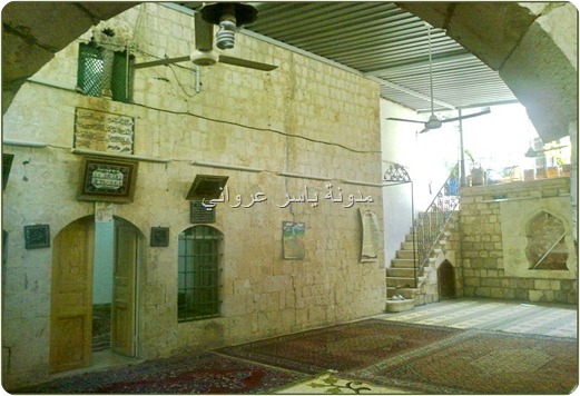 الفناء الخارجي لزاوية الشيخ علوان ,