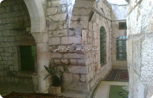 الفناء الخارجي لزاوية الشيخ علوان..