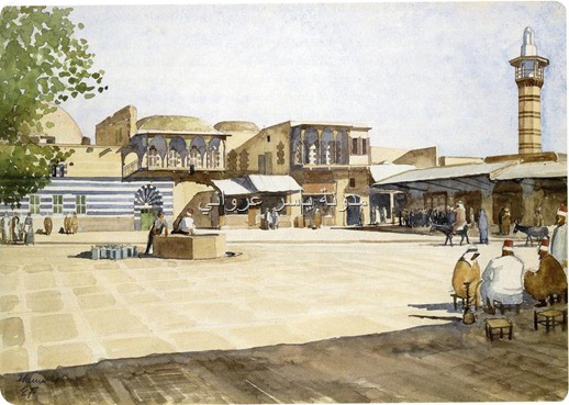 ساحة في حي جورة حوا بمدينة حماة