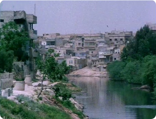 البيوت القديمة على ضفاف نهر العاصي