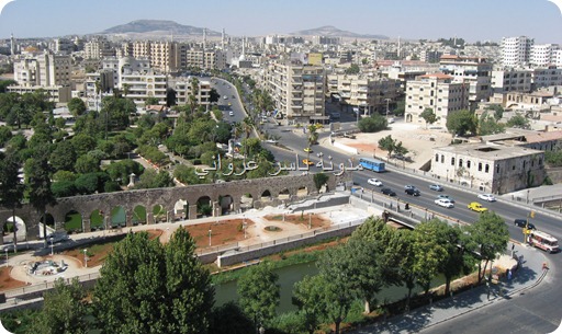 ساحة العاصي في مدينة حماة