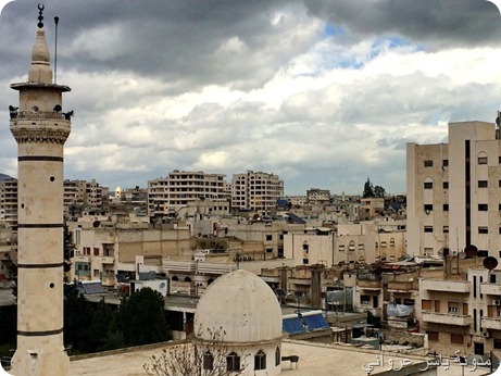 صورة حديثة لقبة ومئذنة جامع التكية