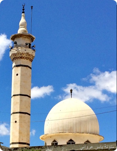 صورة حديثة للقبة ومئذنة الجامع