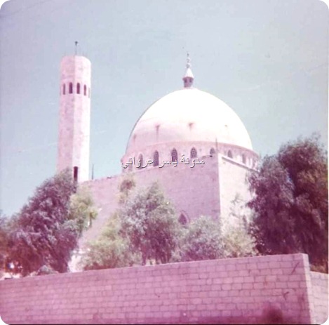 قبة ومئذنة جامع التكية الهدائية 1975م